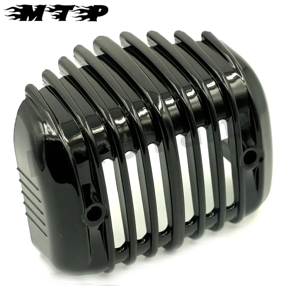 Запас напряжения Хром Черный регулятор крышка гвардии w/Крепление Винт для Harley 2001