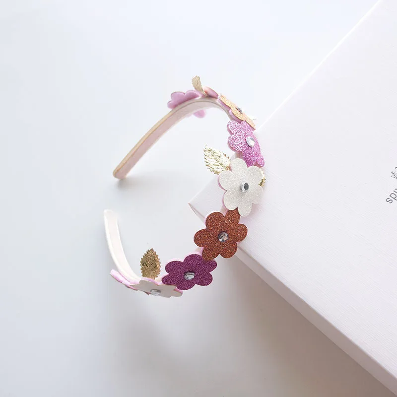 1 шт. детский ободок для волос с золотыми листьями и цветами|girls hair accessories|hair