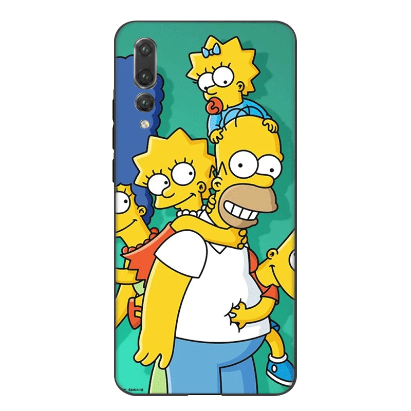Силиконовый чехол для телефона из ТПУ Симпсоны Huawei Nova 2i 3i 3 4 Y5 Y6 Y7 Y9 Mate 10 Lite Pro