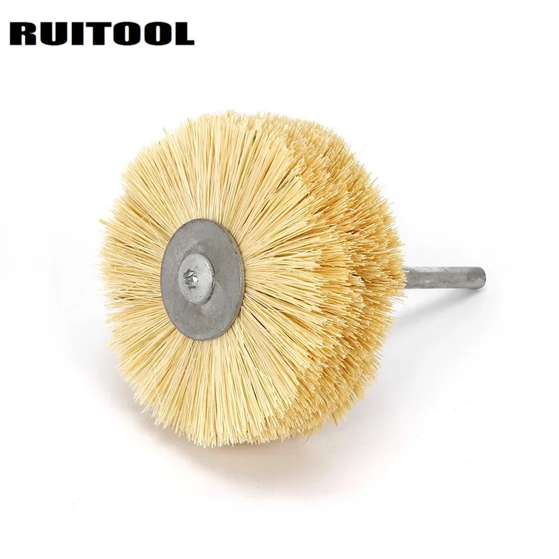 RUITOOL 80*6mm Polishing Wheels Sisal Wire Wheel Abrasive Brush For Wood Carving Jewellery Polishing Bench Grinder Tools
