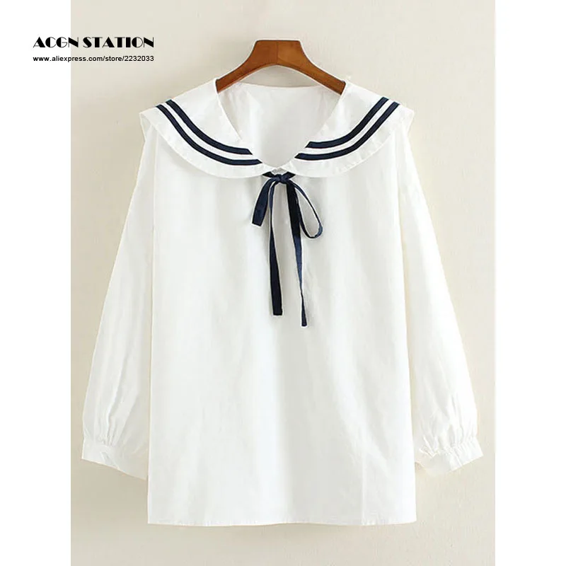 Новый шаблон блузка белого цвета футболка с полосками и рисунком из хлопка в