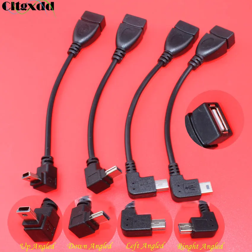 Cltgxdd 10 шт конверсионный штекер 5pin Mini USB 2 0 Женский Соединительный шнур Т-интерфейс