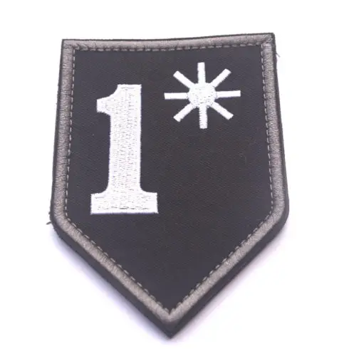 1 * одна задница к опасности Звездочка ASSTERISK патч Темный армии США Тактический