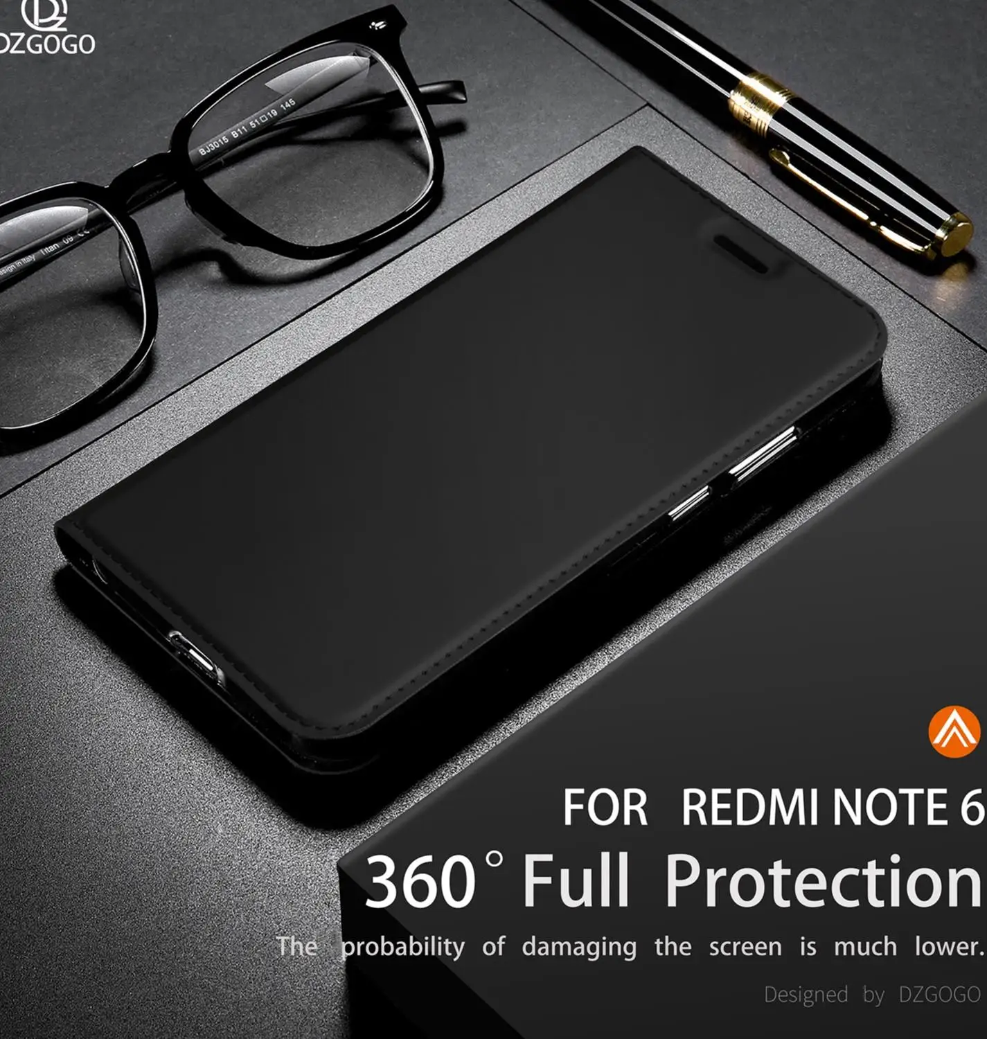 DZgogo кошелек кожаный чехол для Xiaomi redmi Note 6 Чехол pro Чехлы Тонкий Магнитный слот