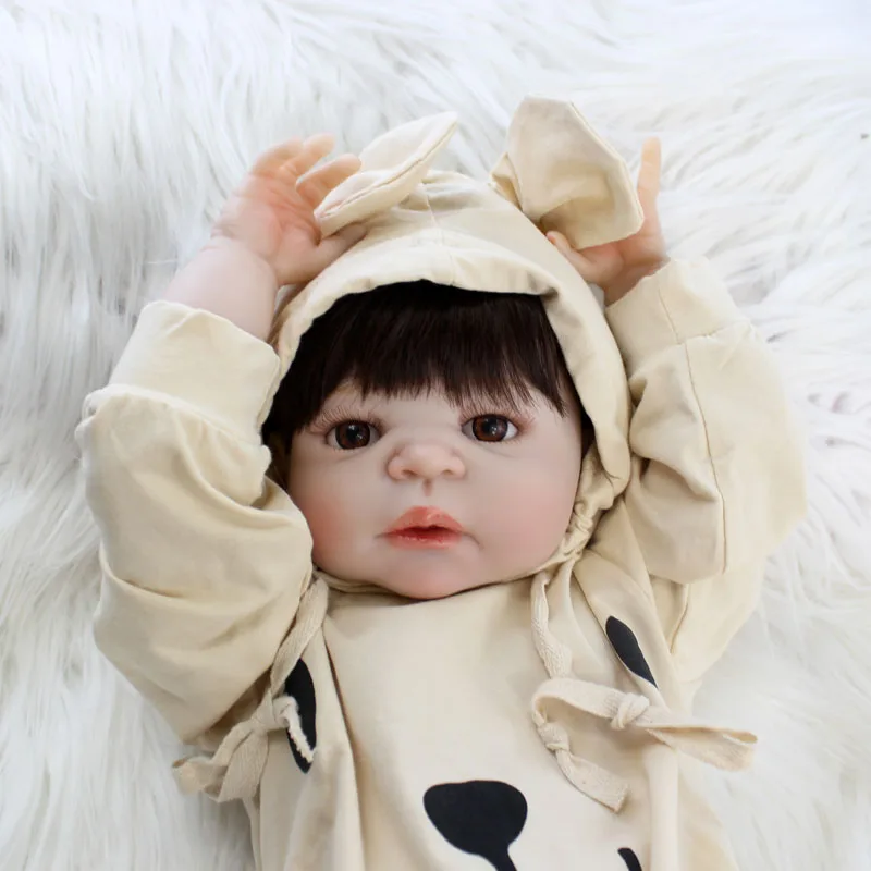BZDOLL 22 дюйма силиконовая кукла для новорожденных игрушка Реалистичная