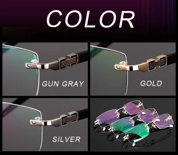 Новинка 2017 мужские очки из титанового сплава качественные прогрессивные линзы