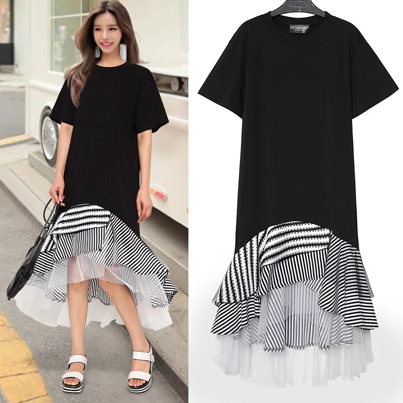 Новинка 2020! Новое поступление! Женское платье с коротким рукавом из сетчатой