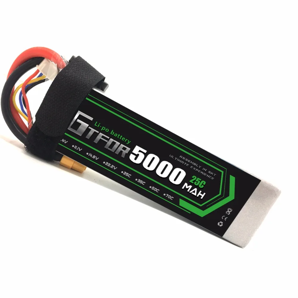 GTFDR Lipo 4S 14 8 в 5000 мАч 25C для игрушек с дистанционным управлением Радиоуправляемый