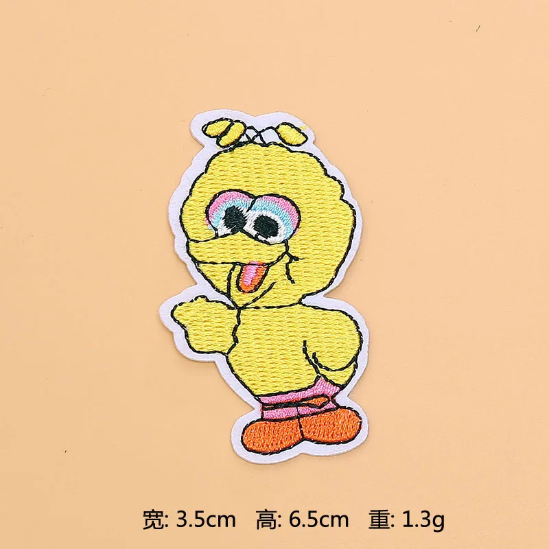 4 Улица Сезам нашивки вышитые металлическая аппликация с клеем аниме Elmo Печенья Монстр тканевые нашивки - Цвет: 4