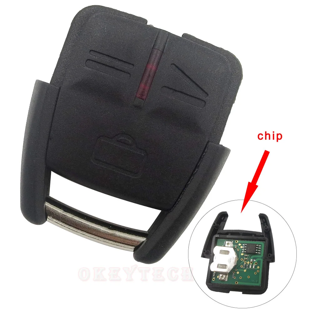 

1Pcs Free Shipping Remote Control Key Fob for Opel Vauxhall Astra Zafira Vectra Omega with Transponder Chip 2 Button New Arrival