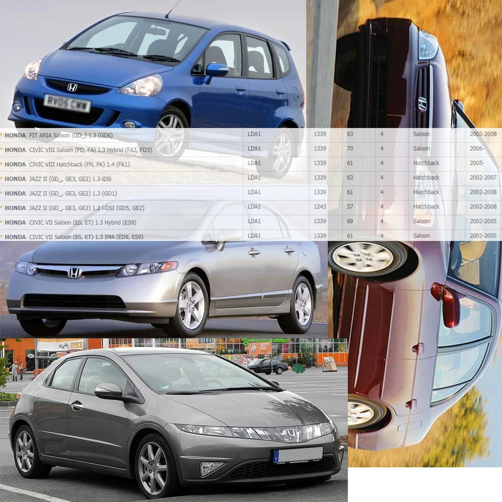 4 PCS FRONT ROW IGNITION COIL WITHOUT RESISTANCE FOR HONDA CIVIC VII VIII HYBRID (01-) FIT II III (02-) JAZZ (03-) 1.3L CM11-109 |