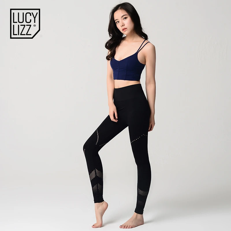 Lucylizz Seamless Tummy Control Yoga Pants Women Gym Leggings Breathable Sport Running Training High Waist | Спорт и развлечения
