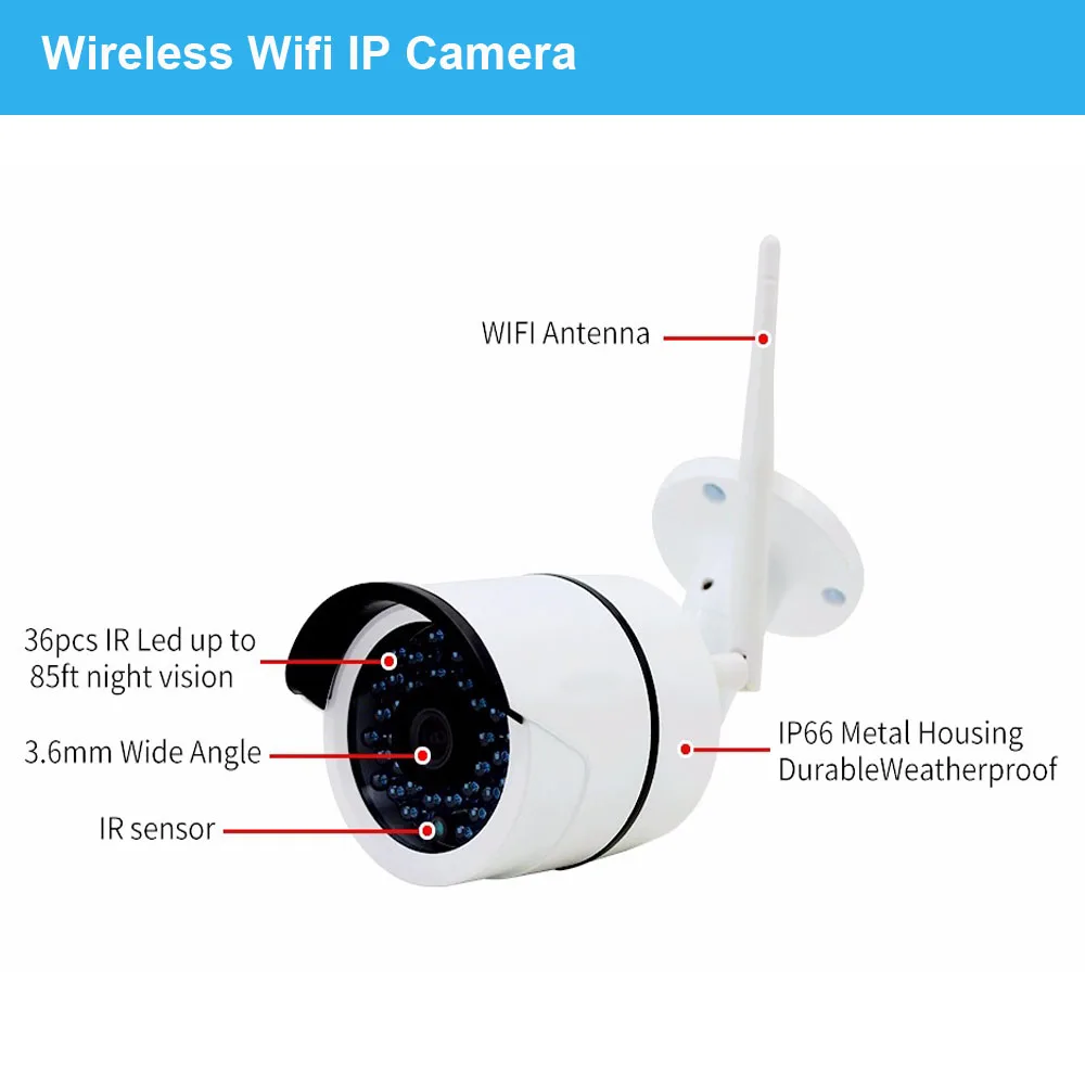 Mingkey 1.3mp Беспроводной IP Security Камера Системы 4ch NVR комплект с ЖК-дисплей ИК Ночное