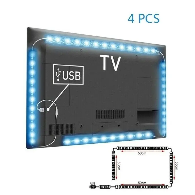 New USB LED strip 5050 RGBW RGBWW with Controller Flexible Strip BackLight for TV Background Bias Lighting Remote Control