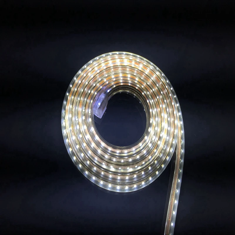 SMD 3014 Светодиодный ленточный светильник 120 светодиодный s/M IP67 Водонепроницаемый светодиодный ленточный веревочный светильник s для освещения Рождественского украшения AC220V