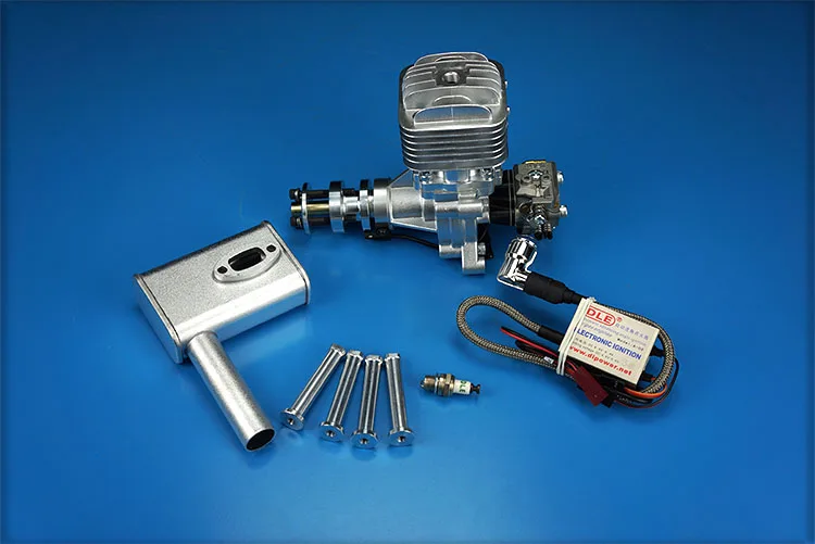 Газовый двигатель DLE30 30 куб. См для радиоуправляемой модели самолета однотактный