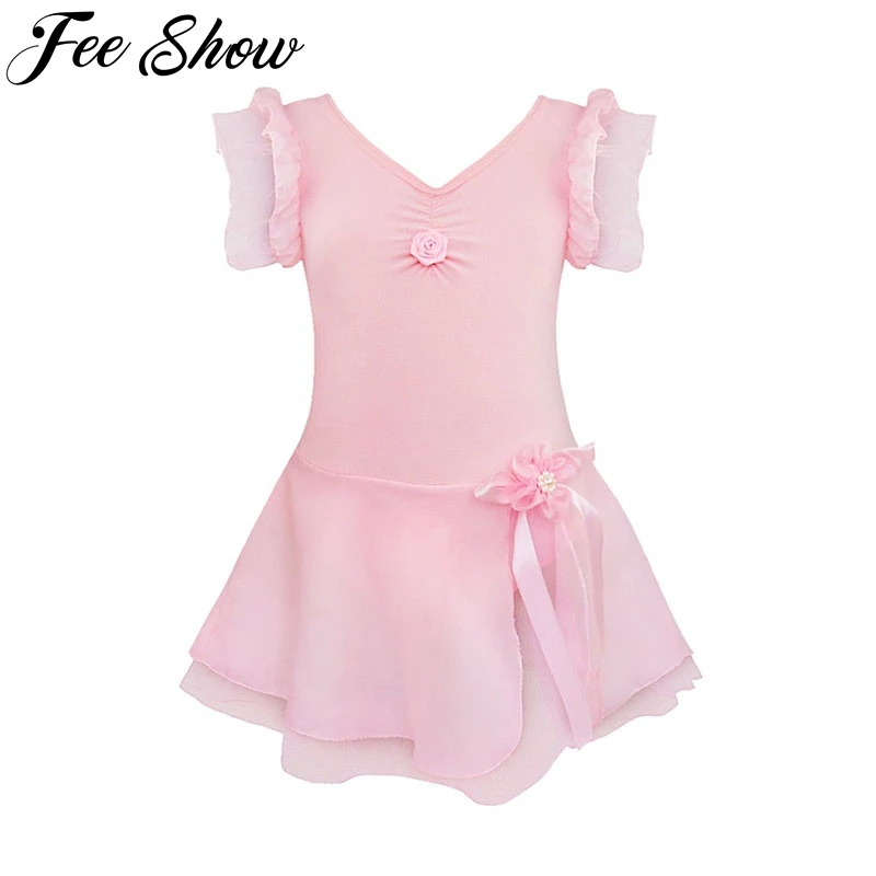 Kids Girls Tutu Ballet Dance Dress Leotard gymnastic Fancy dancewear Costume leotard ballet dress ballerina kids | Детская одежда и