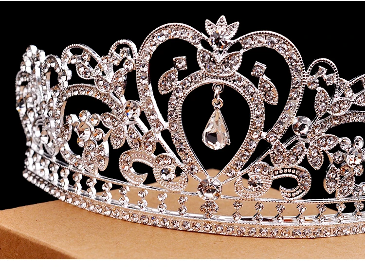 Европейские винтажные Серебристые украшения для волос свадебные торжественных