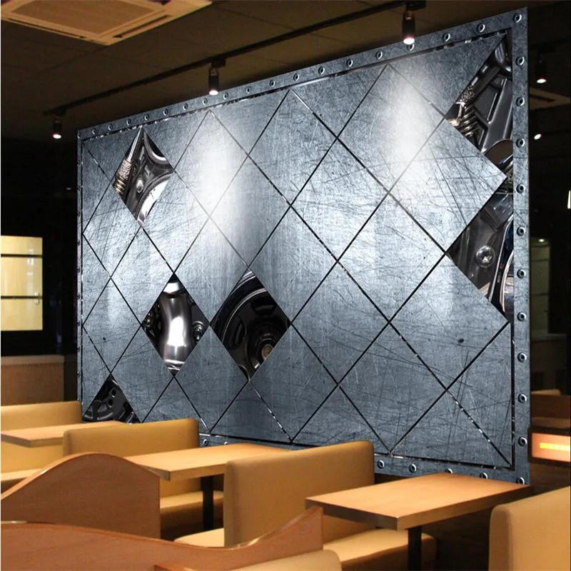 Настенная бумага 3d роспись Декор фото фон фотография Металл Искусство