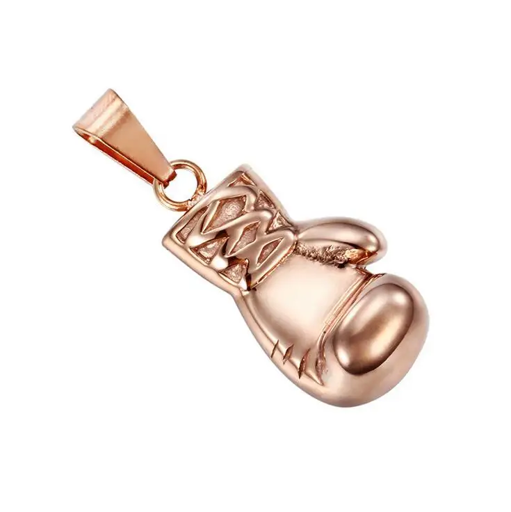 Модные мини боксерские перчатки ожерелье золотого черного розового серебряного