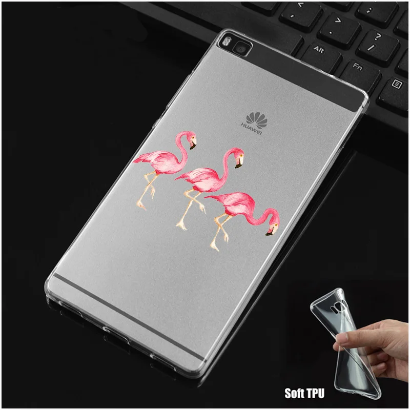 DREAMFOX M479 Фламинго Мягкий силиконовый чехол из ТПУ для Huawei P8 P9 P10 Lite Plus 2017 Honor 8 Pro 9 6X |