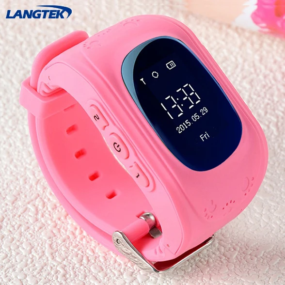 LANGTEK Q50 OLED Child GPS Tracker SOS Smart Monitoring Positioning Phone Kids Watch Compatible with IOS & Android | Электроника