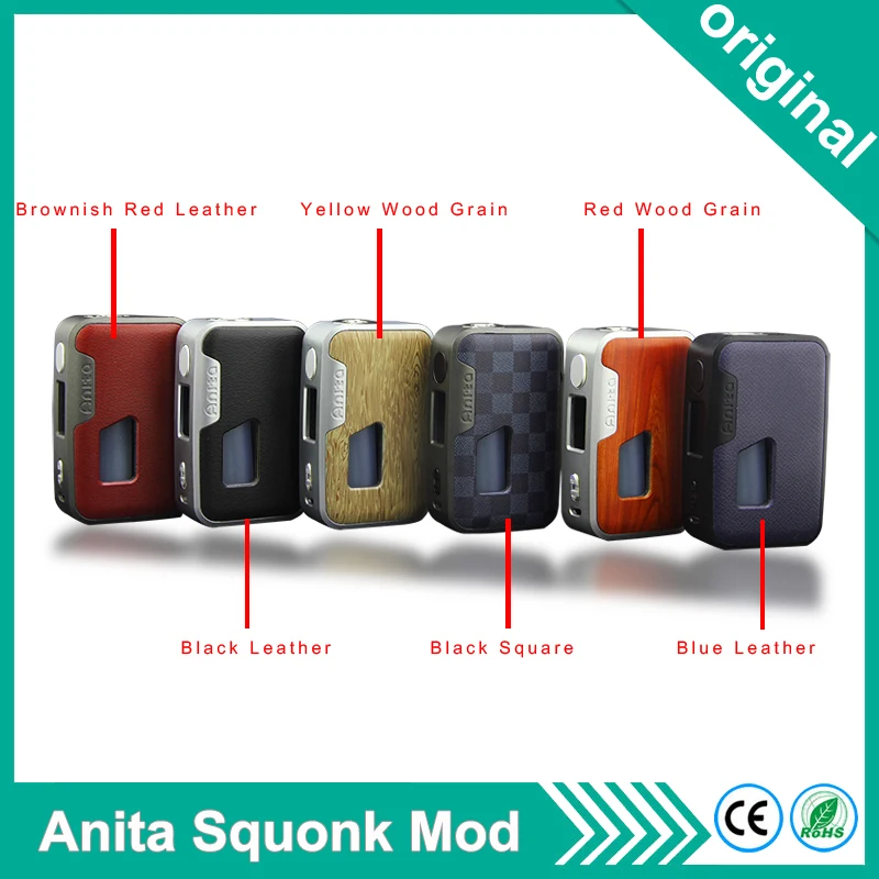 Оригинальный Arctic dolphin Anita Squonk BF TC Box mod 100 Вт 0 96 дюймов OLED электронная сигарета Squonker