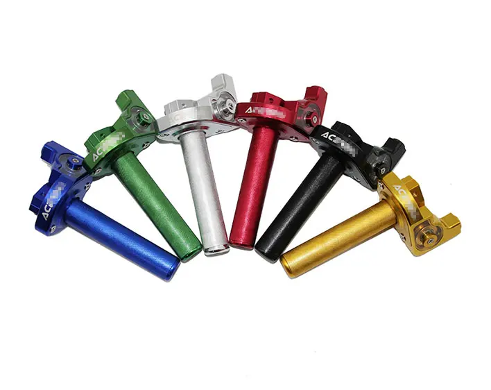 ZS Racing 7/8 ''22 мм мотоциклетные захваты, поворотные дроссельные заслонки с тросом дроссельной заслонки для грязных питбайков ATV внедорожный квадроцикл
