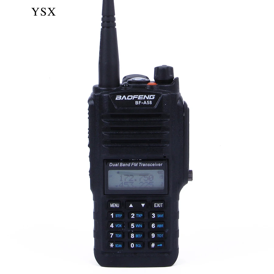 Original BaoFeng BF-A58 Waterproof Anti-dust Dual Band Portable Walkie-talkie 5W 128CH Hf Transceiver for Truckers | Мобильные