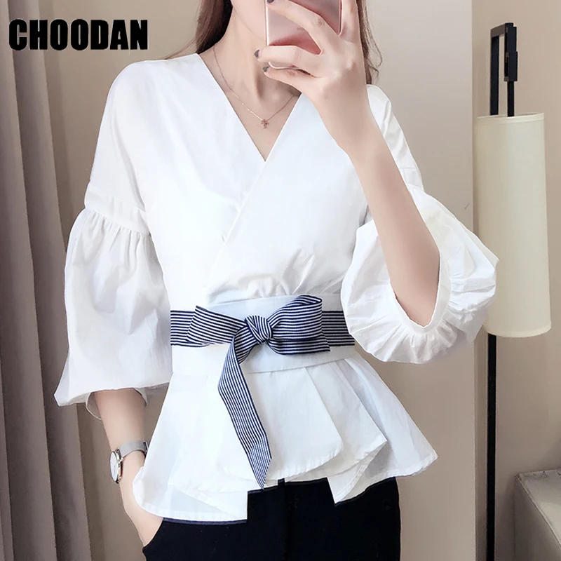 Рубашка женская с рукавом фонариком|female clothing|female fashion clothinglantern sleeve blouse |