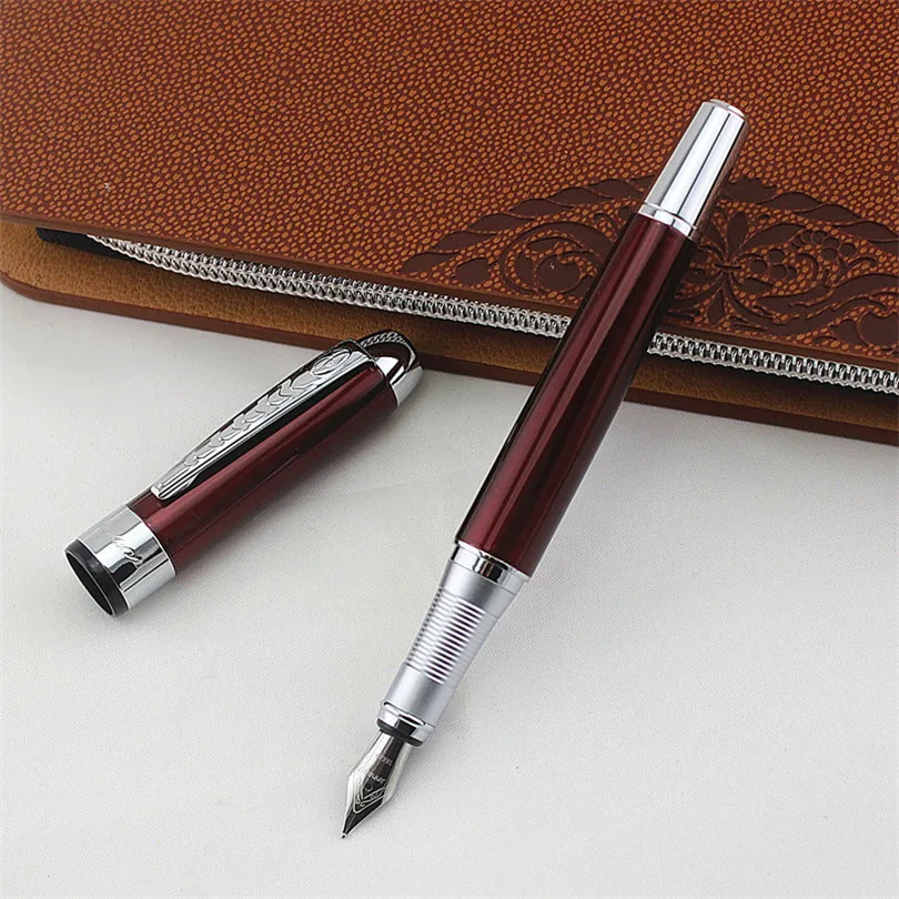 Jinhao 250 черный Золотой резьба перьевые ручки высокого качества Nib Роскошные чернила офисная деловая Ручка высокого класса студенческий подарок перо ручка