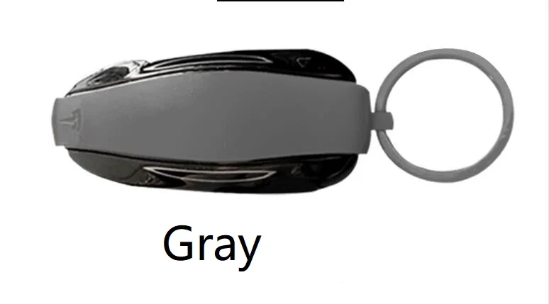 Gray (model 3) Смарт-ключ защитный чехол Брелок креативный кулон защитный чехол автомобильный ключ чехол для Tesla модель X S модель 3 - Название цвета: Gray (model 3)