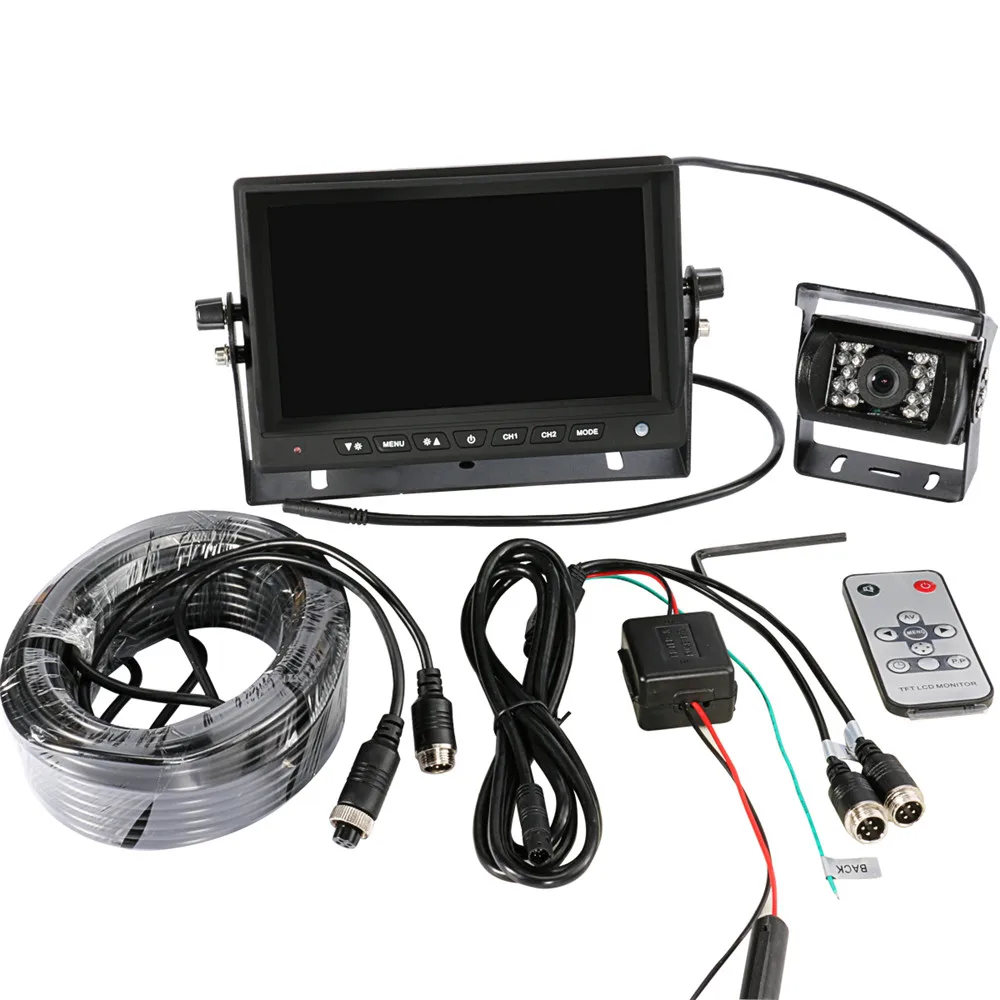 Accfly SONY CCD HD Автомобильная камера заднего вида для грузовиков, автобусов, караванов, фургонов, кранов, трейлеров, кемперов с монитором