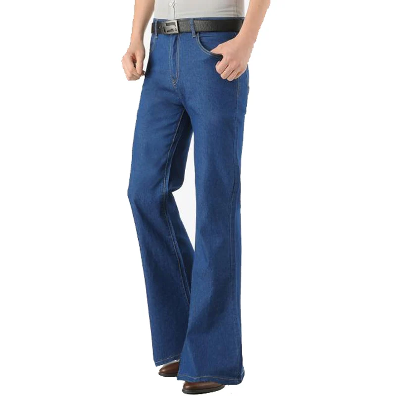 

2019 New Mens Big Boot Cut Leg Flared Slim Fit high Waist Male Designer Classic 28-38