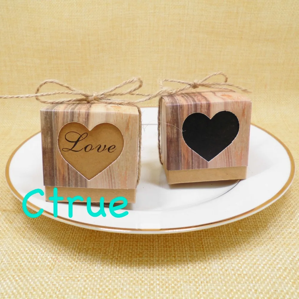 Ctrue 12 шт. DIY свадебные сувенирные коробки крафт-бумага коробка конфет на свадьбу