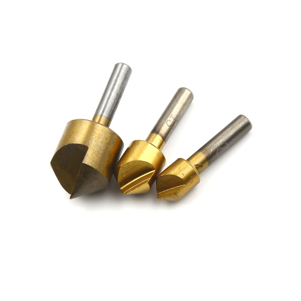 3 шт./лот метрические деревообрабатывающие зенковки сверла с одной флейтой