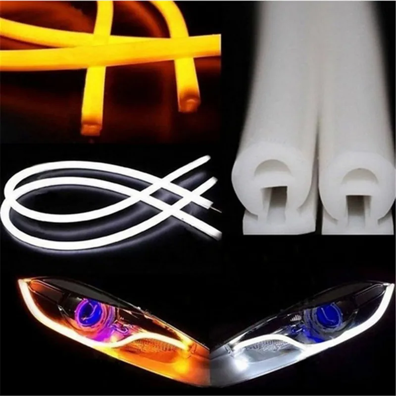 2 шт. Автомобильные дневные ходовые огни направляющие света 30cm45cm60cm светодиодные