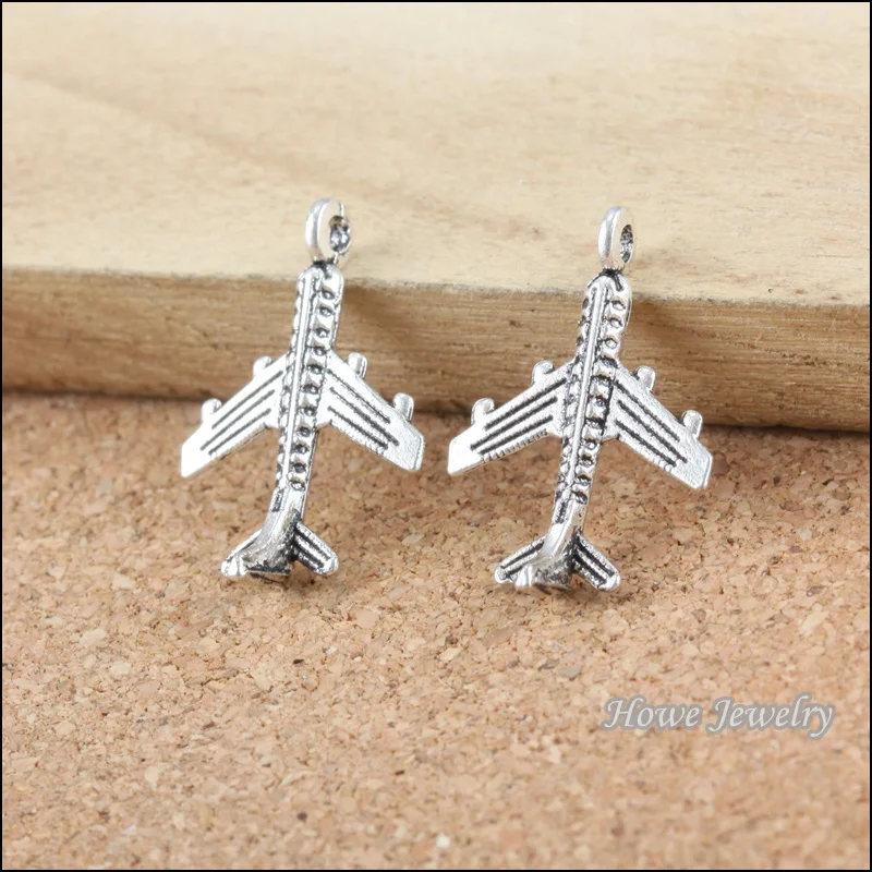 50 pcs Antique Silver plane zinc alloy pendant fit DIY Charm fashion Bracelet Necklace metal jewelry accessories B003 | Украшения и