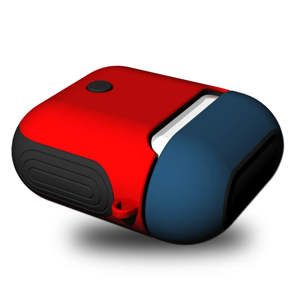 Симпатичный мини Резиновый беспроводной Чехол для наушников для Apple Airpods 2 зарядных наушников Защитный чехол для Airpods port