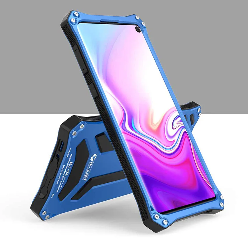 Для Samsung Galaxy S10 Plus чехол R-JUST Gundam Armor Life водонепроницаемый ударопрочный Алюминиевый