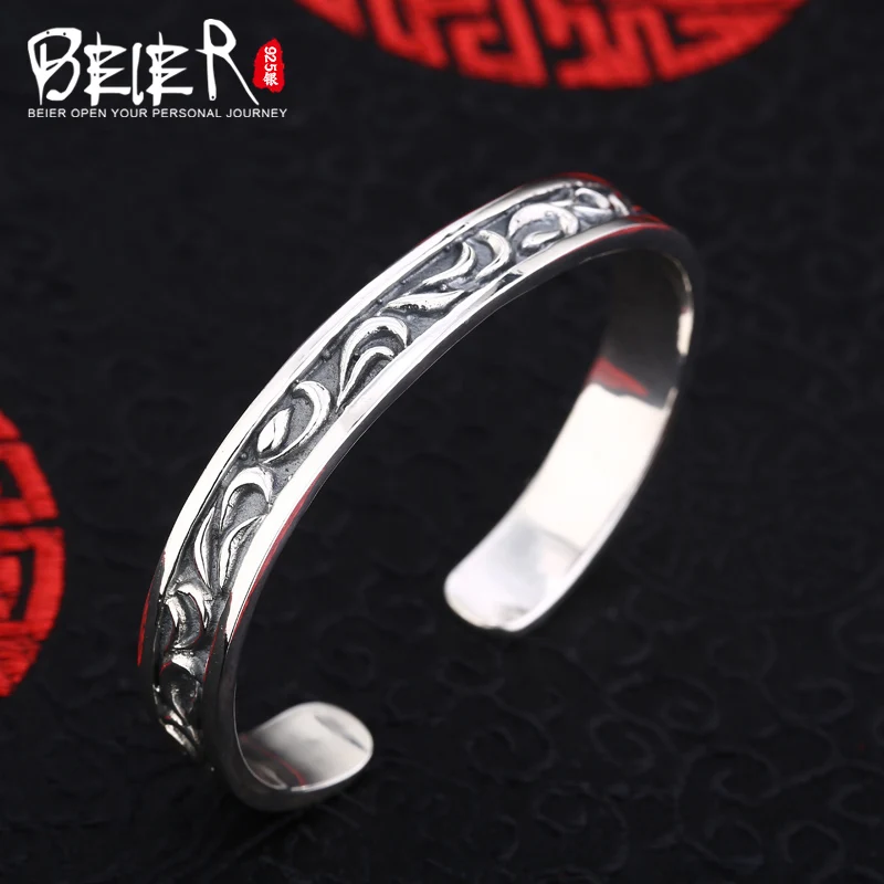 Мужской и женский браслет с винтажным узором Beier романтичный BR925SZ008 | Украшения