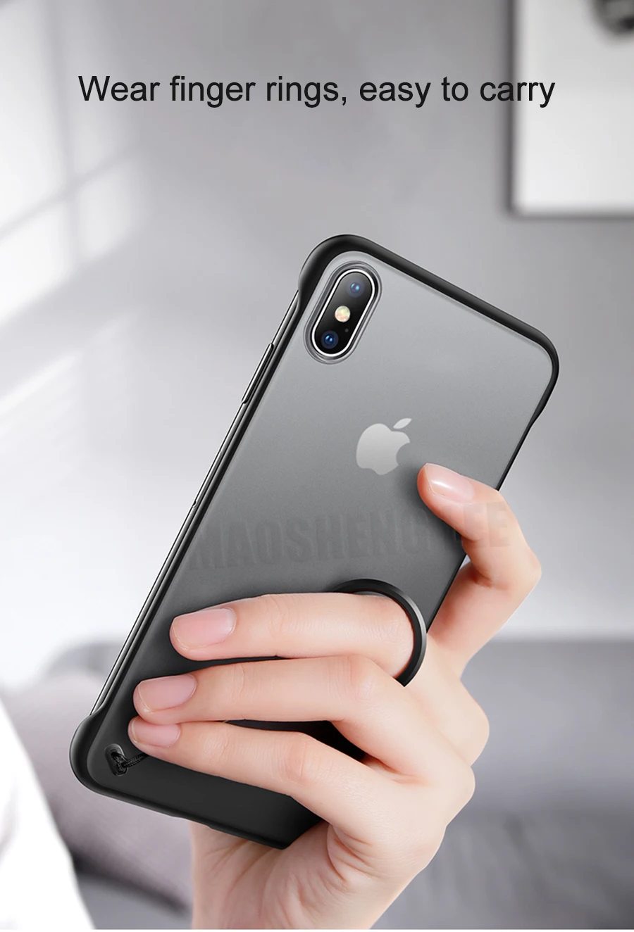 Прозрачный матовый чехол для iPhone X XS Max XR ультра-тонкий анти-падение без границы чехол для iPhone XR XS Max задняя крышка
