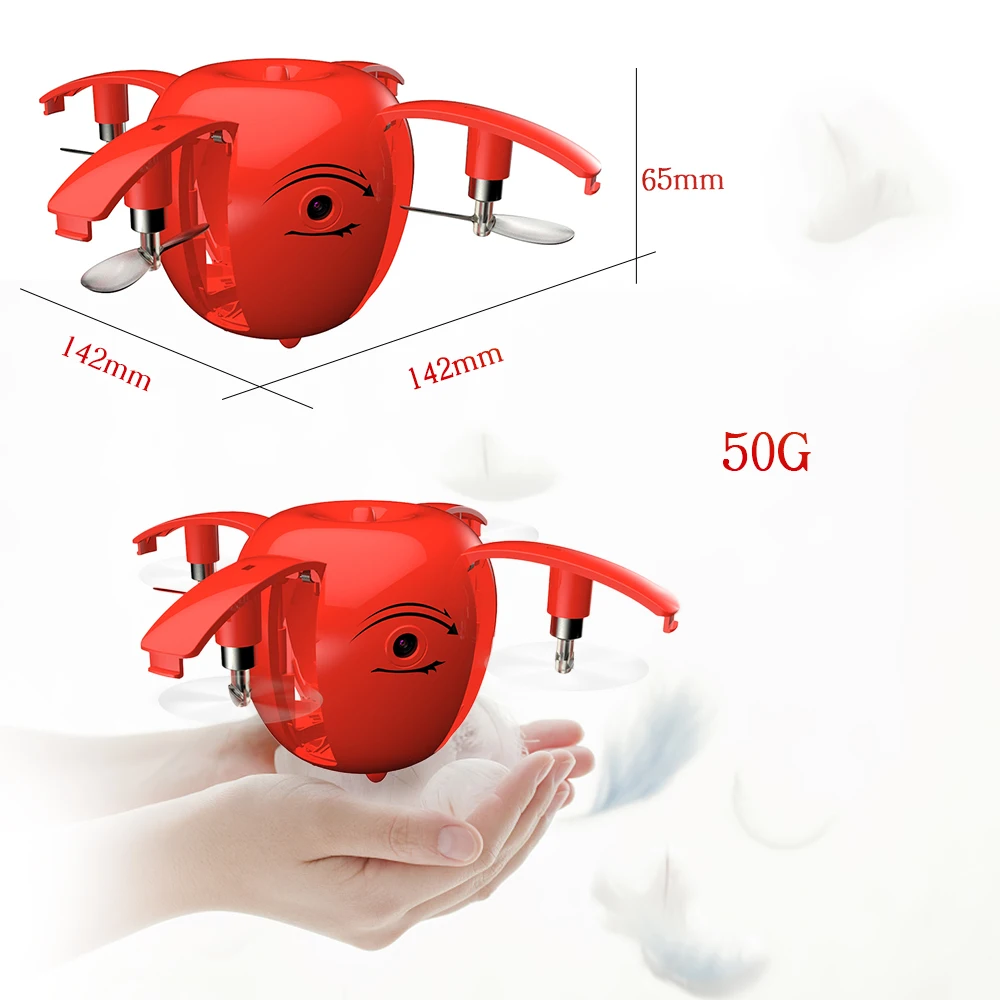 Оригинальный Радиоуправляемый вертолет Apple Дрон RC130W с камерой 720 P Wi Fi FPV складной