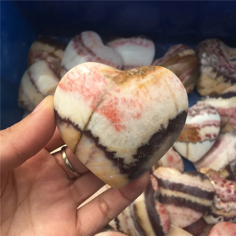 Love energy stone natural red lines heart healing crystals mineral gemstone as gifts for home&ampparty decoration | Дом и сад