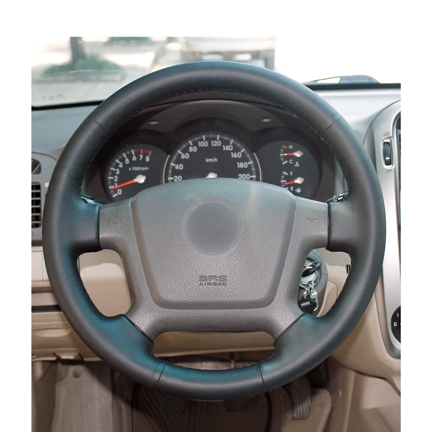Сделай Сам черный искусственная кожа микро волоконная для Kia Cerato 2005 2012 Spectra Spectra5