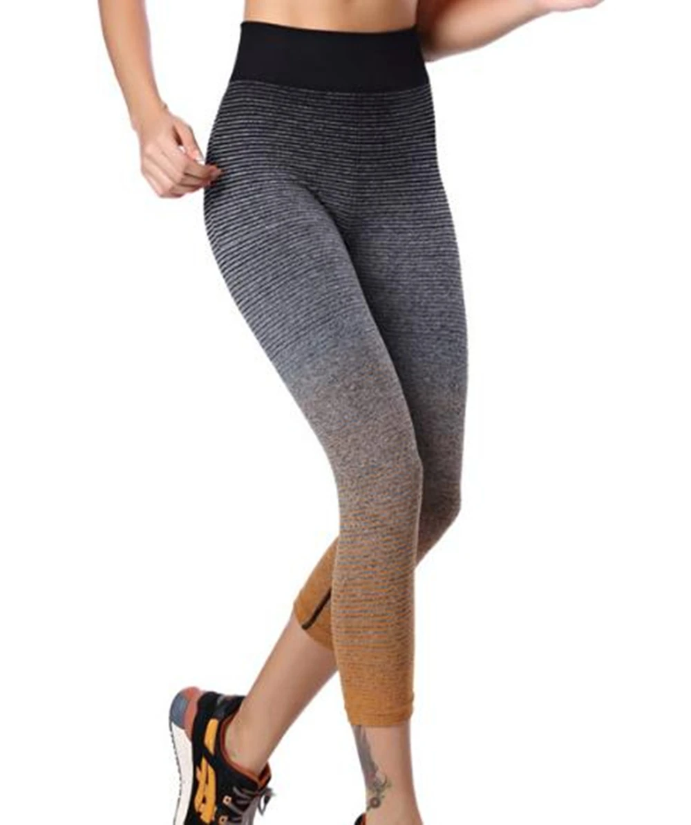 2018 фитнес женские колготки для бега спортивная одежда пуш ап эластичные