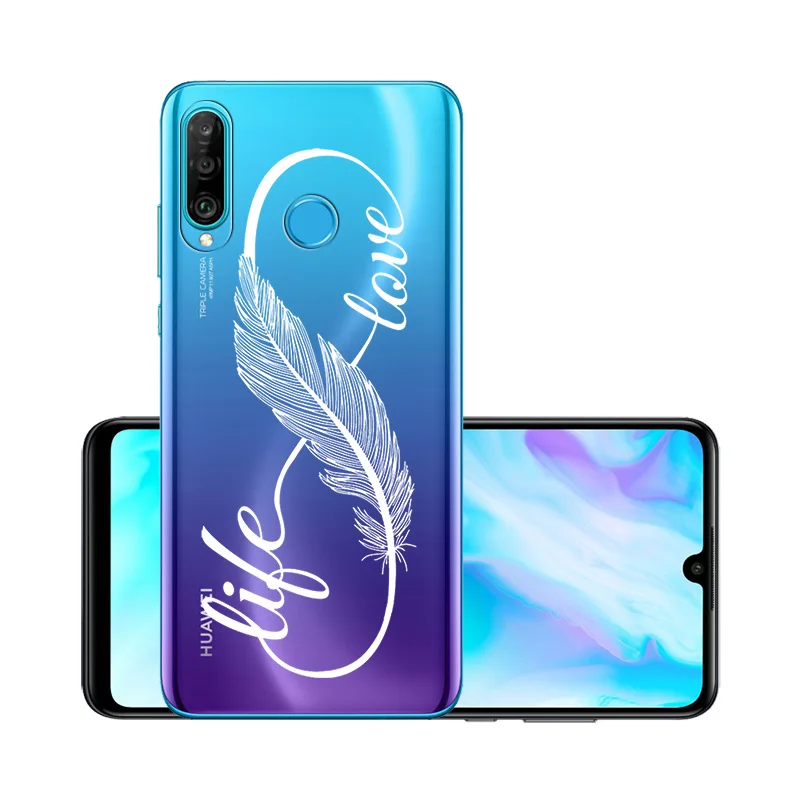 W031 Прозрачный чехол для huawei P30 Lite, чехол для huawei P30 Pro P10 P20 mate 10 20 30 Lite Pro P Smart Z Y7 Y9 чехол - Цвет: W031