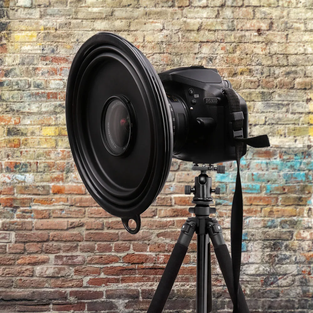 Бленда для объектива камеры, конечная бленда для объектива Nikon Canon, не отражающая фотографии, видео 35 мм, 60 мм, универсальная силиконовая бленда для объектива