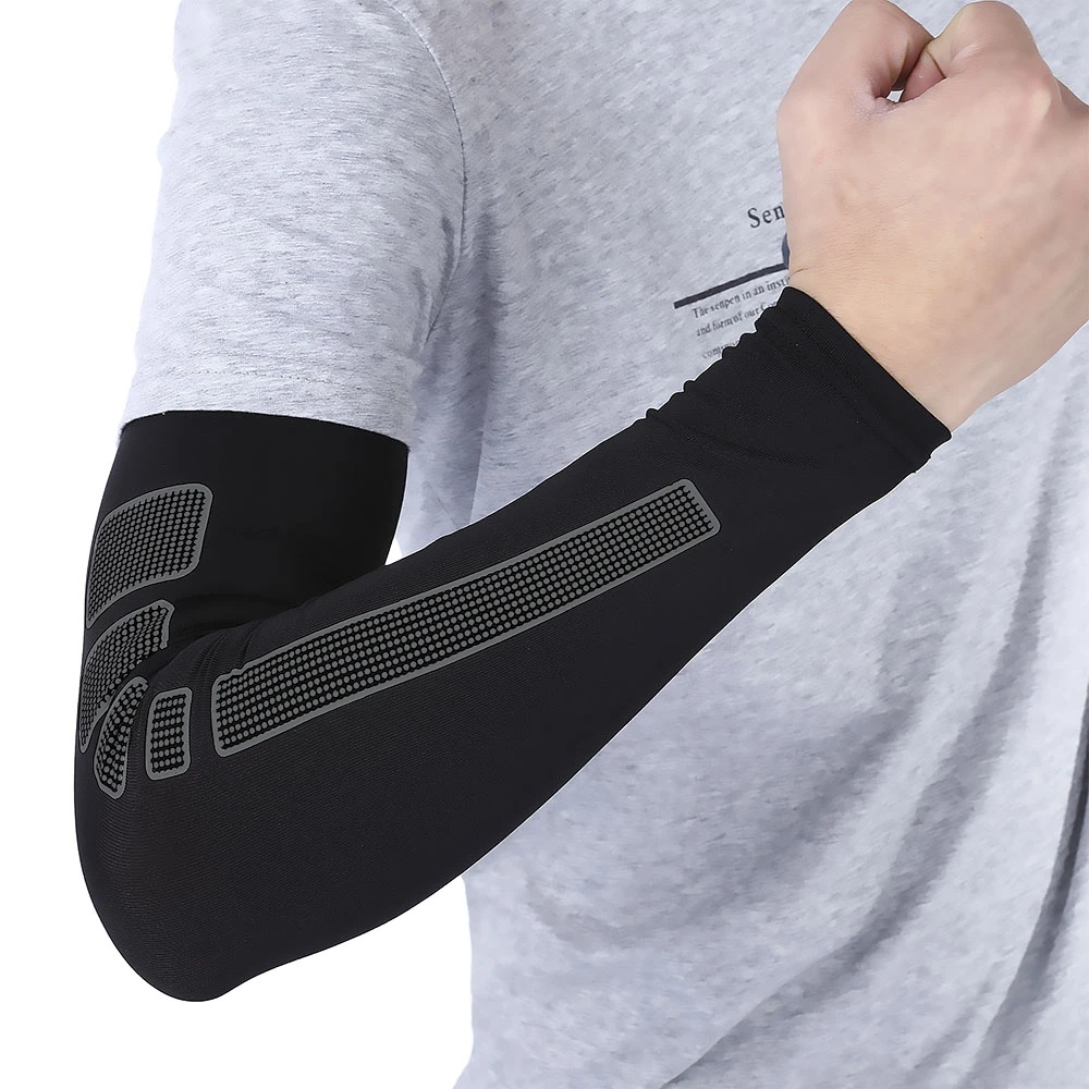 Basketball Football Shooting Extended Single Arm Elbow Sleeve Pad Support Protector Breathable Elastic Fabric Cuff Sun Protectio | Спорт и