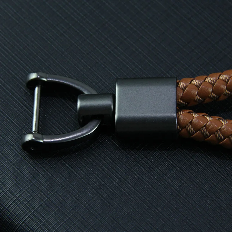 Топ винтажный кожанный браслет автомобильный брелок 360 градусов вращающаяся